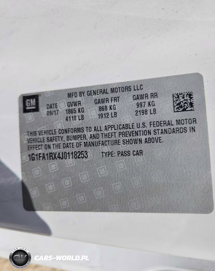 2018 Chevrolet Camaro Ls VIN:1G1FA1RX4J0118253 - 12