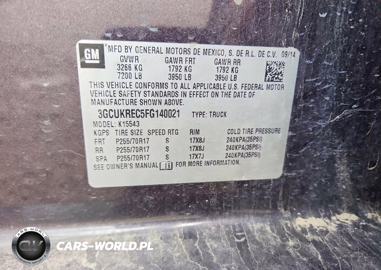 2015 Chevrolet Silverado K1500 Lt VIN:3GCUKREC5FG140021 - 12