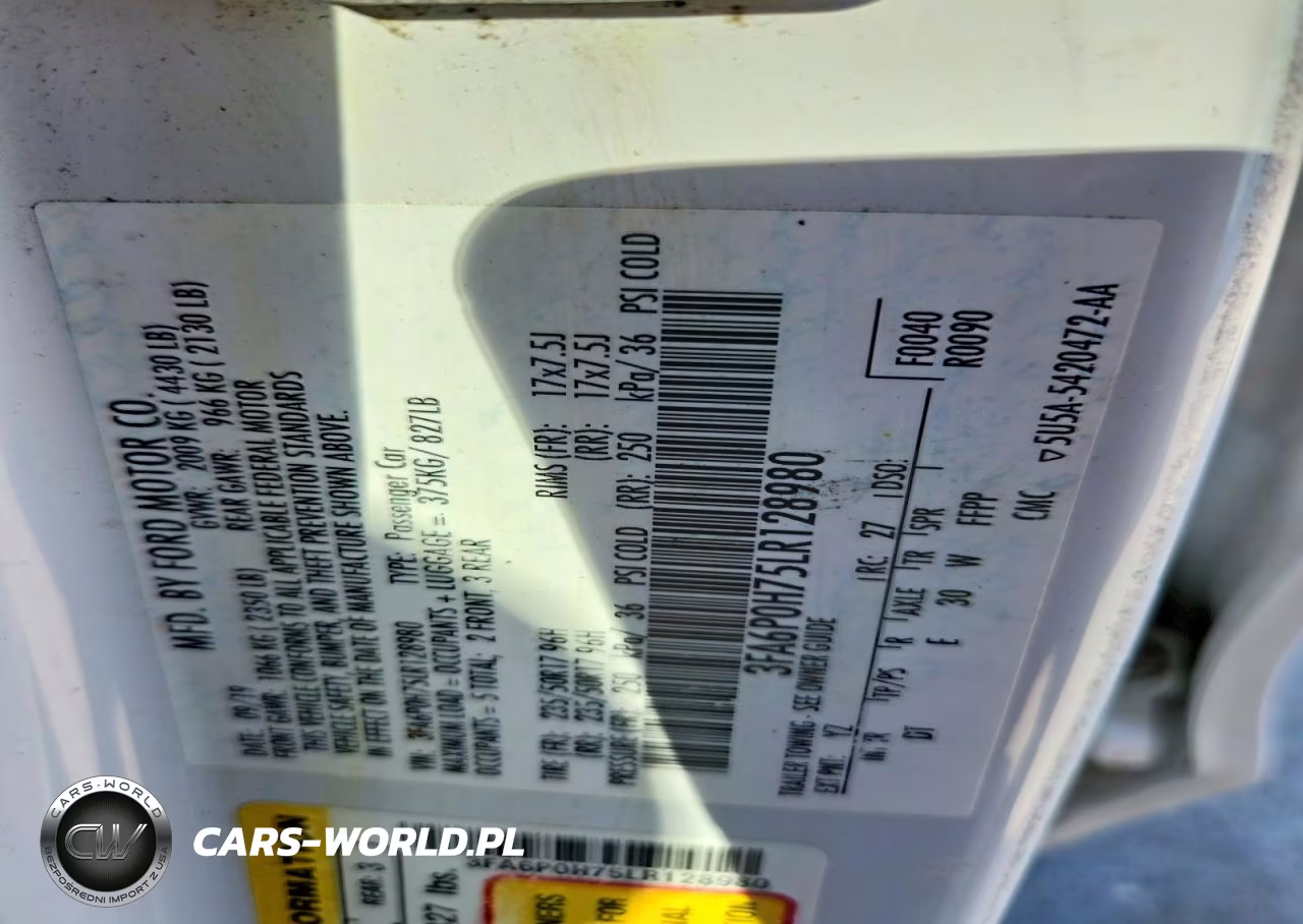 2020 Ford Fusion Se VIN:3FA6P0H75LR128980 - 12