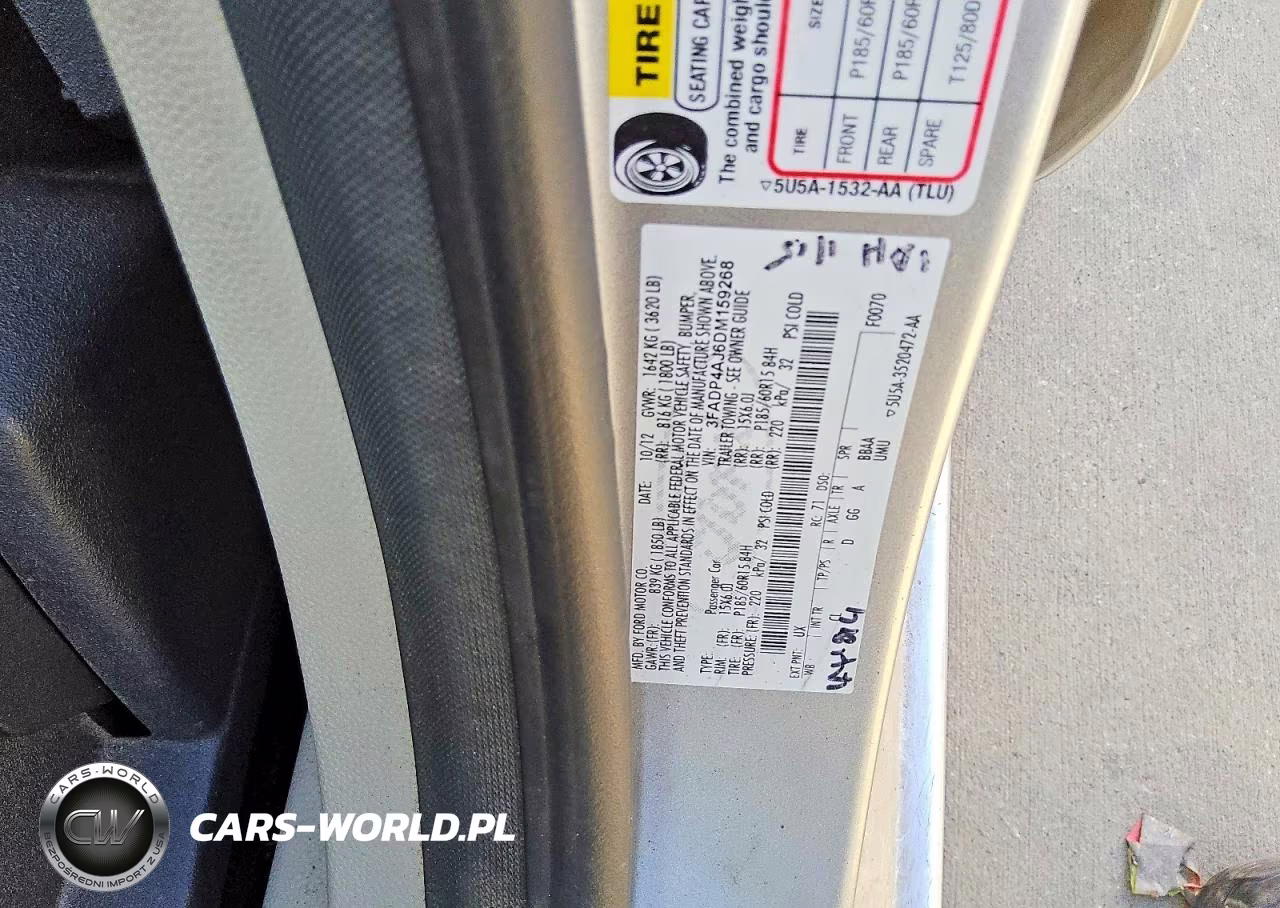 2013 Ford Fiesta S VIN:3FADP4AJ6DM159268 - 12