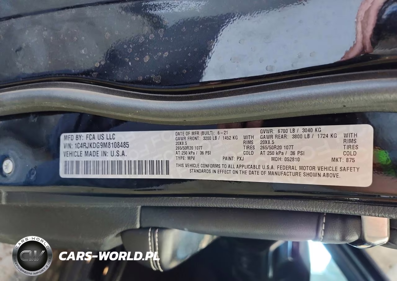 2021 Jeep Grand Cherokee L Overland VIN:1C4RJKDG9M8108485 - 13