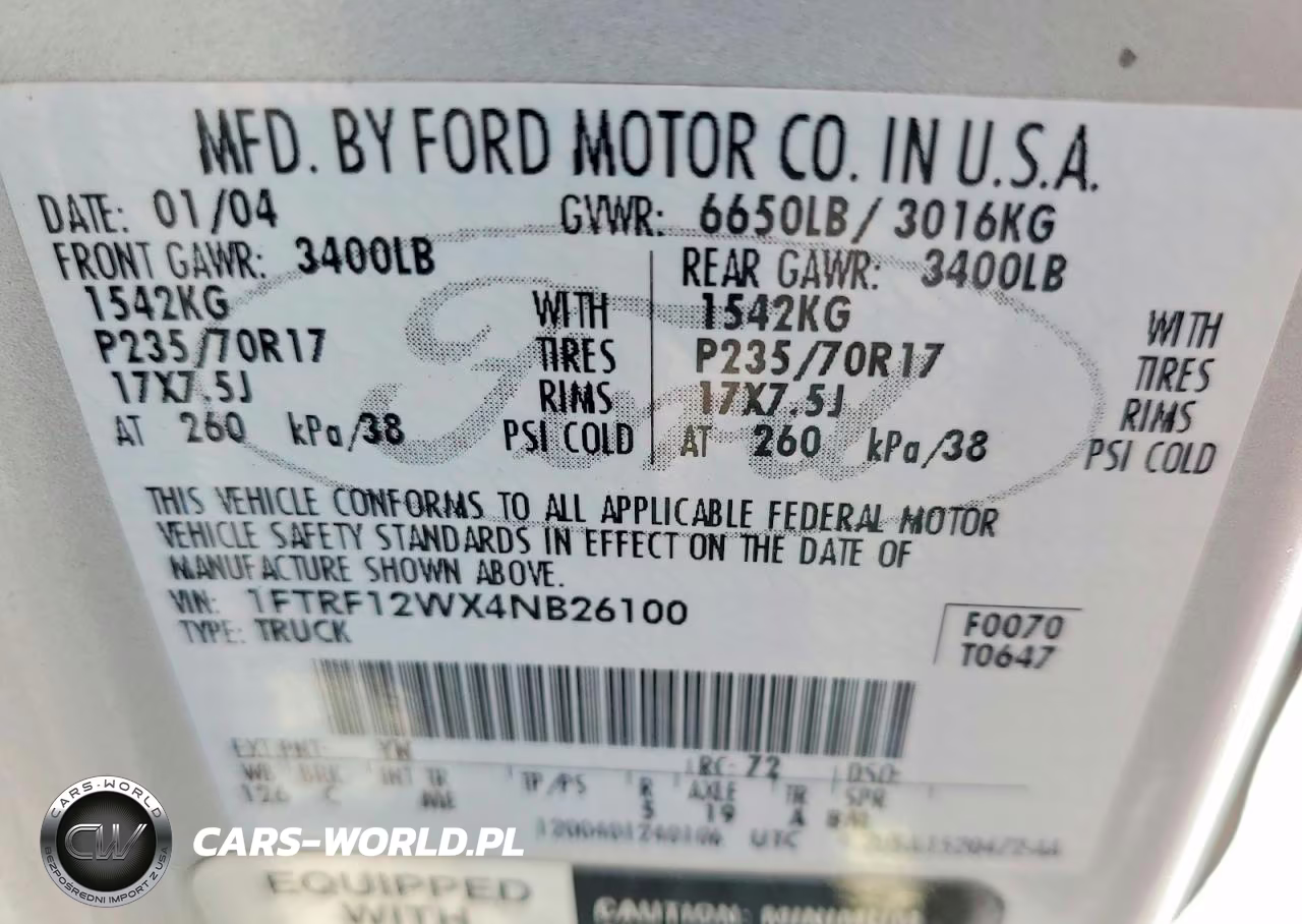 2010 Ford F-150 VIN:1FTRF12WX4NB26100 - 12