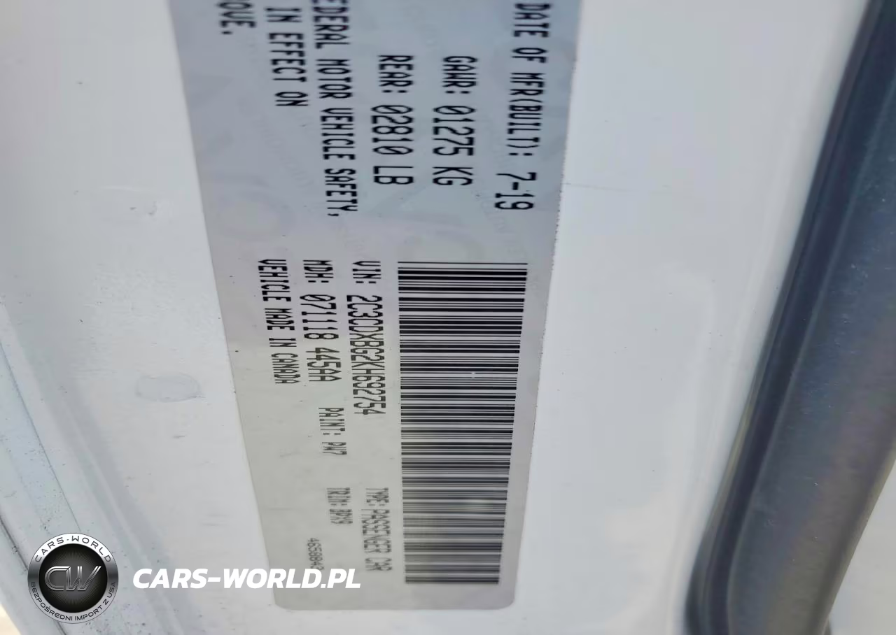 2019 Dodge Charger Sxt VIN:2C3CDXBG2KH692754 - 12