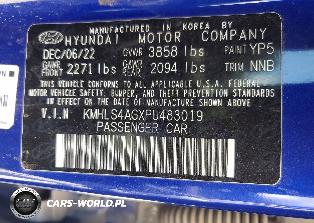 2023 Hyundai Elantra Sel VIN:KMHLS4AGXPU483019 - 13