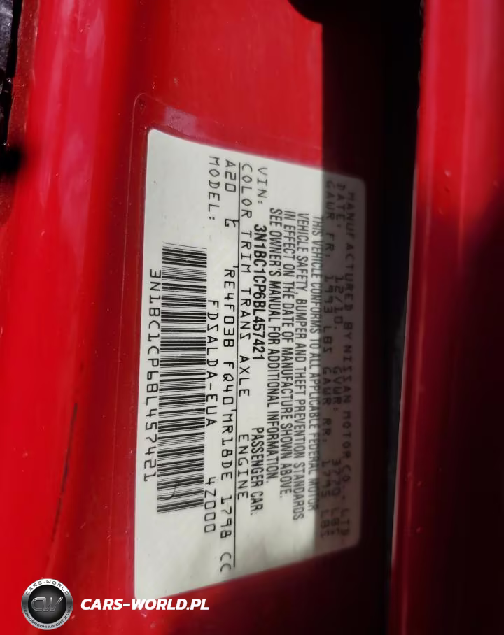 2011 Nissan Versa S VIN:3N1BC1CP6BL457421 - 12