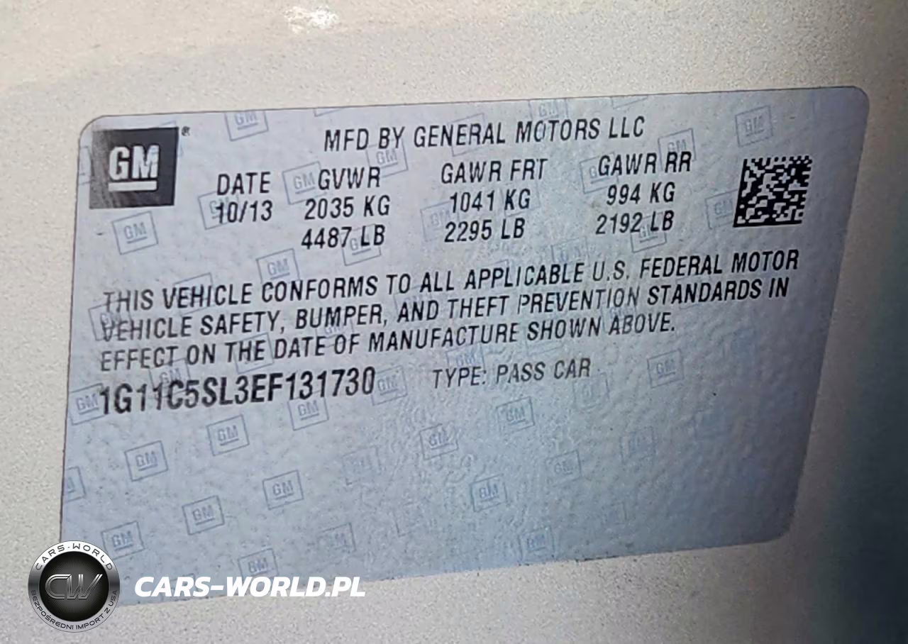 2014 Chevrolet Malibu 1Lt VIN:1G11C5SL3EF131730 - 12