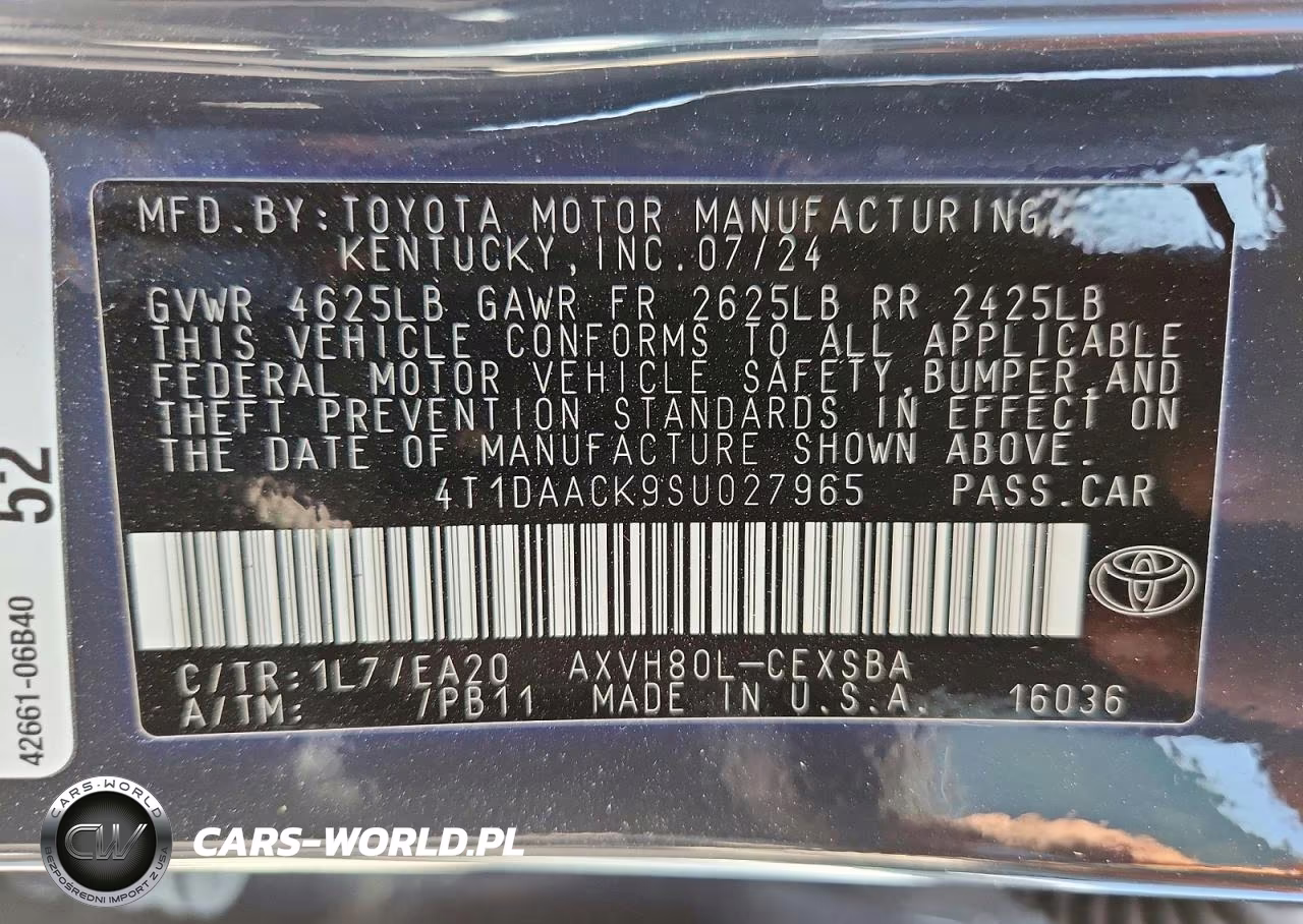 2025 Toyota Camry Se VIN:4T1DAACK9SU027965 - 12