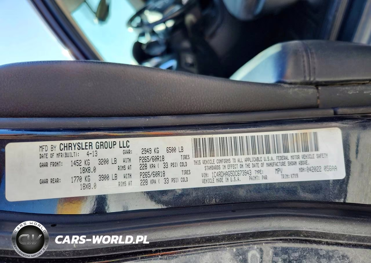 2013 Dodge Durango Sxt VIN:1C4RDHAG5DC673943 - 13