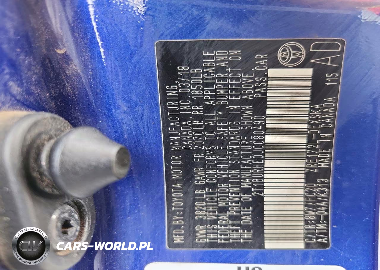 2018 Toyota Corolla Se VIN:2T1BURHE0JC080490 - 13