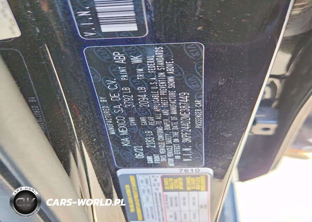 2021 Kia Forte Lxs VIN:3KPF24AD2ME387449 - 12