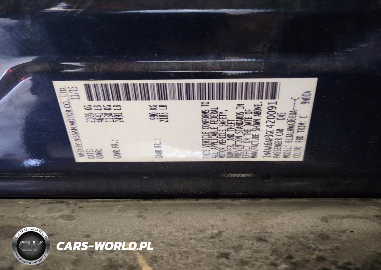 2016 Nissan Maxima Platinum VIN:1N4AA6AP3GC420091 - 12