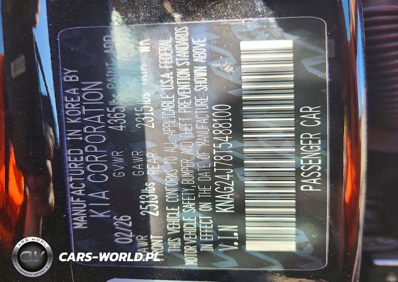 2026 Kia K5 Lxs VIN:KNAG24J78T5488100 - 12