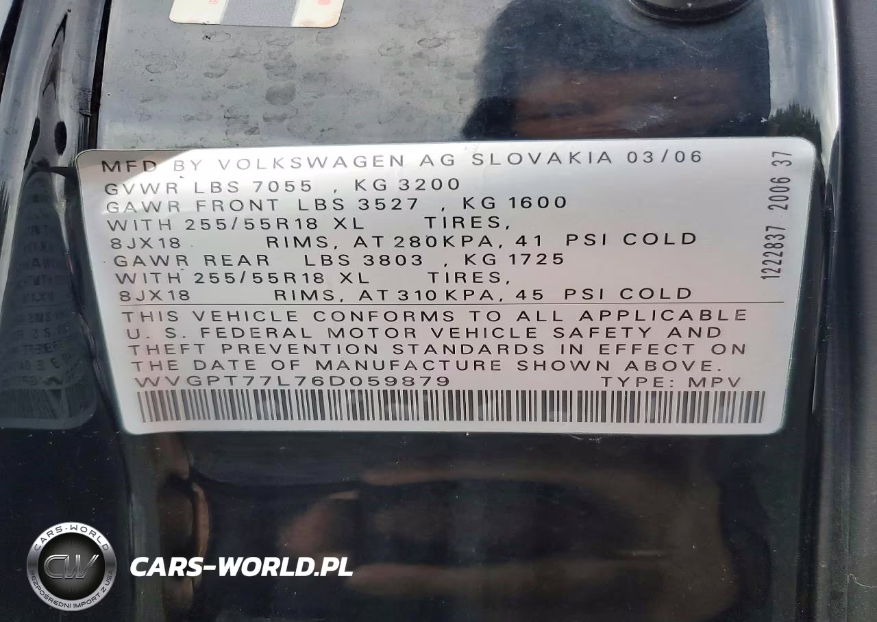 2006 Volkswagen Touareg Tdi 5.0 VIN:WVGPT77L76D059879 - 13
