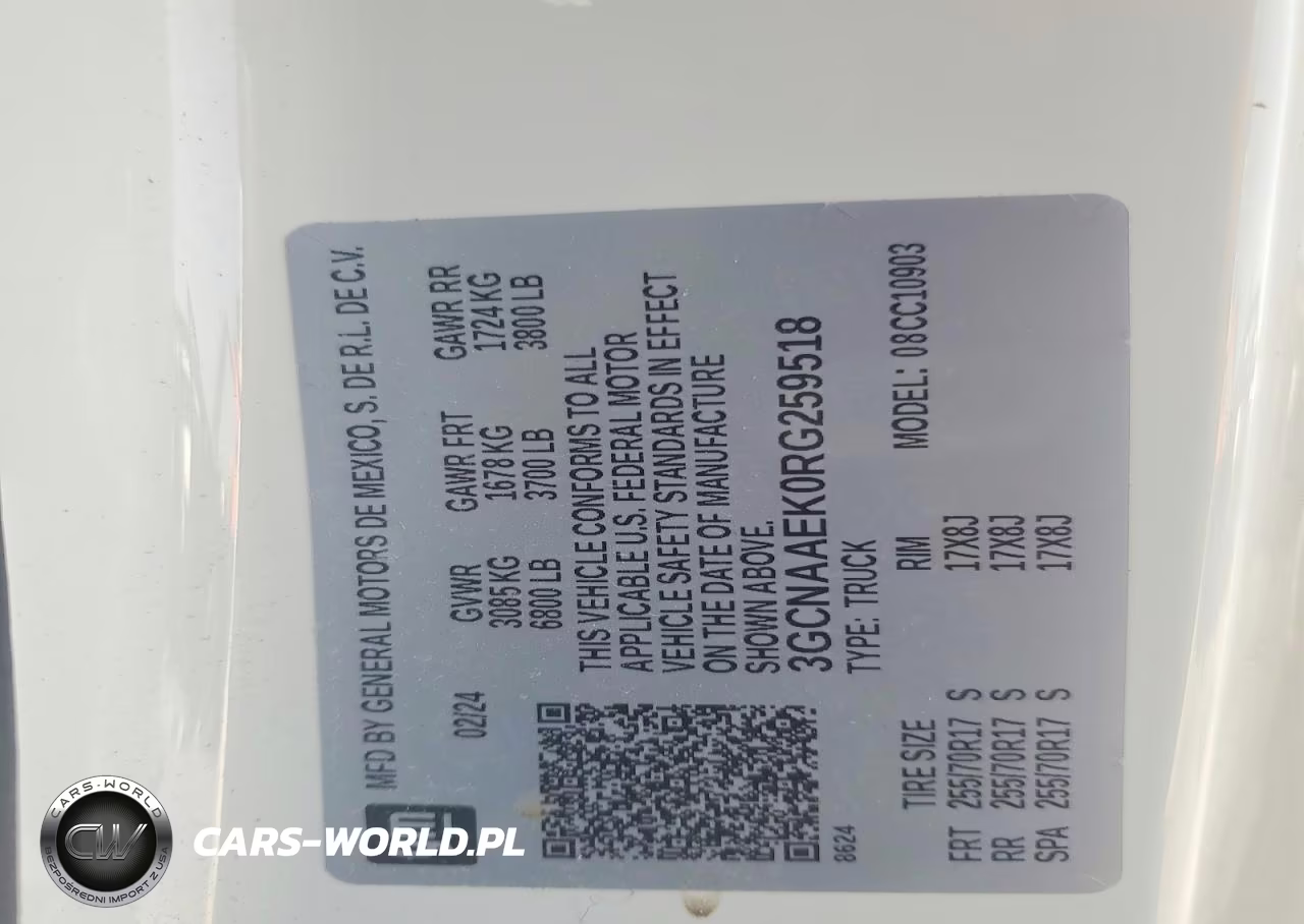 2024 Chevrolet Silverado C1500 VIN:3GCNAAEK0RG259518 - 12