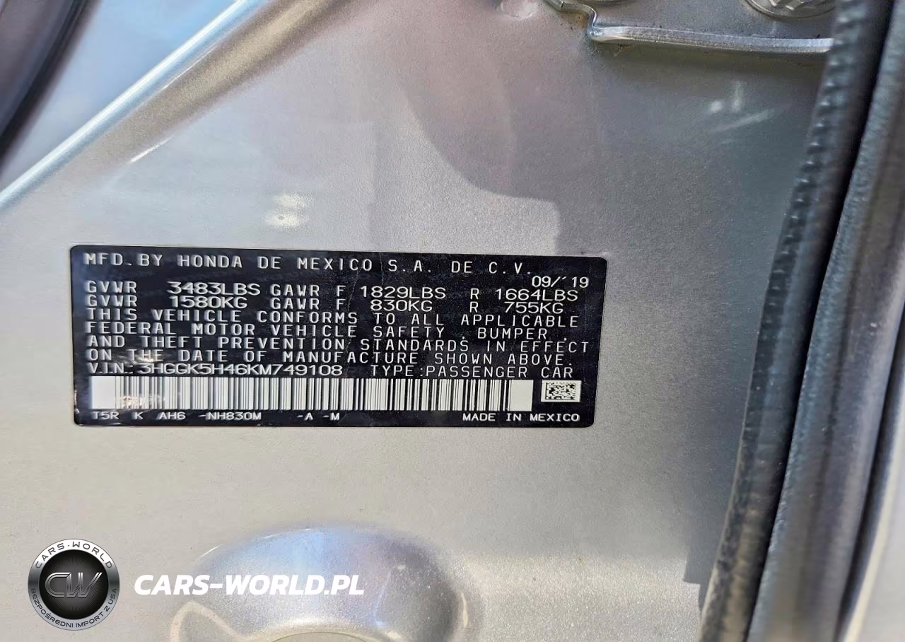 2019 Honda Fit Lx VIN:3HGGK5H46KM749108 - 12