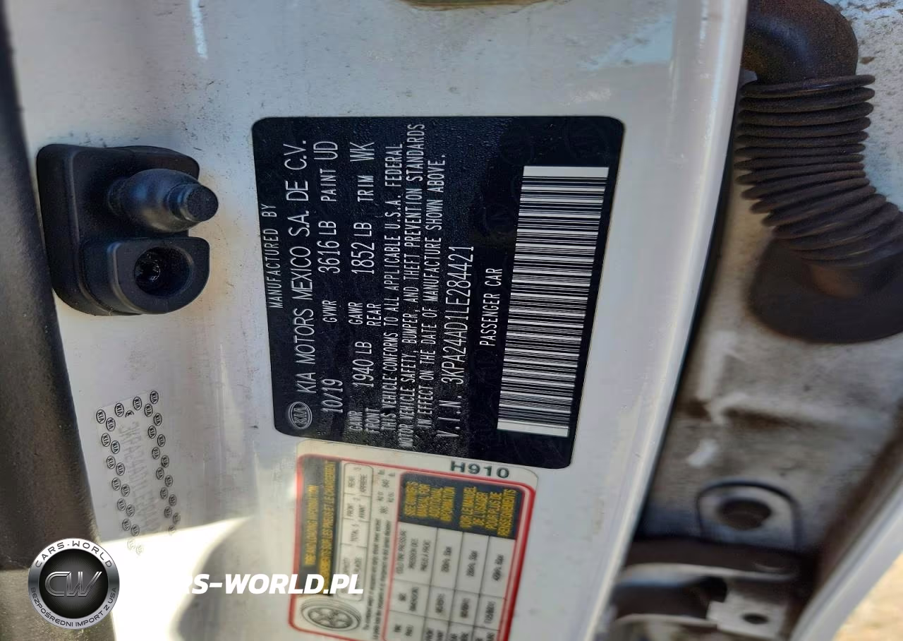 2020 Kia Rio S VIN:3KPA24AD1LE284421 - 12