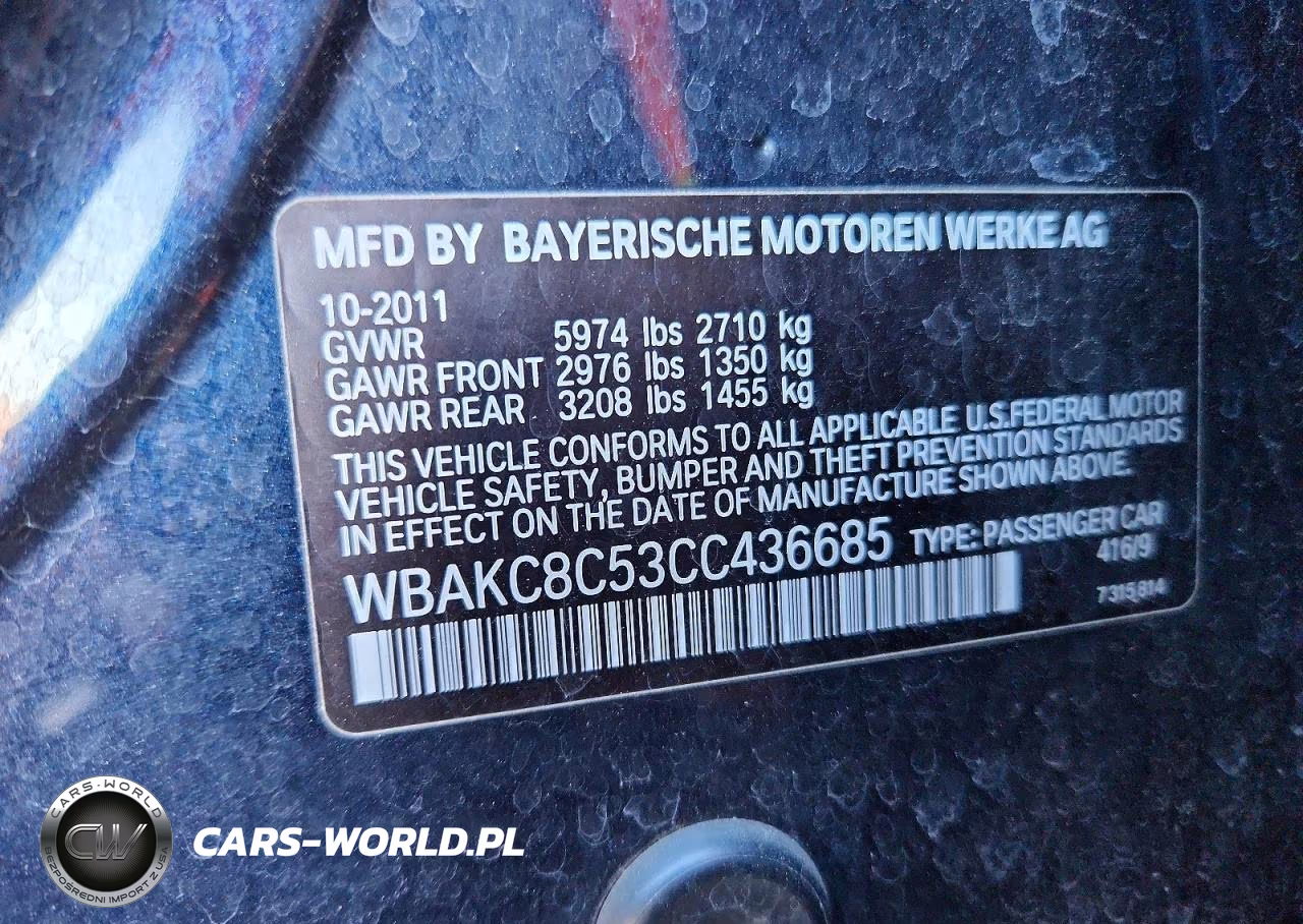 2012 BMW 750 Lxi VIN:WBAKC8C53CC436685 - 12