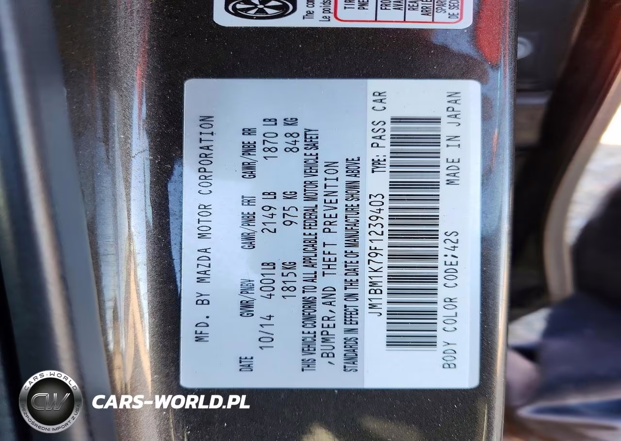 2015 Mazda 3 Sport VIN:JM1BM1K79F1239403 - 13