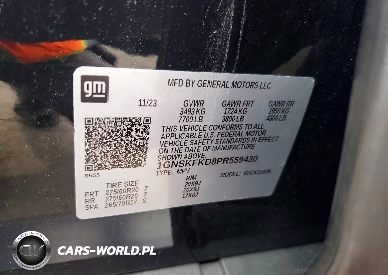 2023 Chevrolet Suburban K1500 Premier VIN:1GNSKFKD8PR559430 - 13