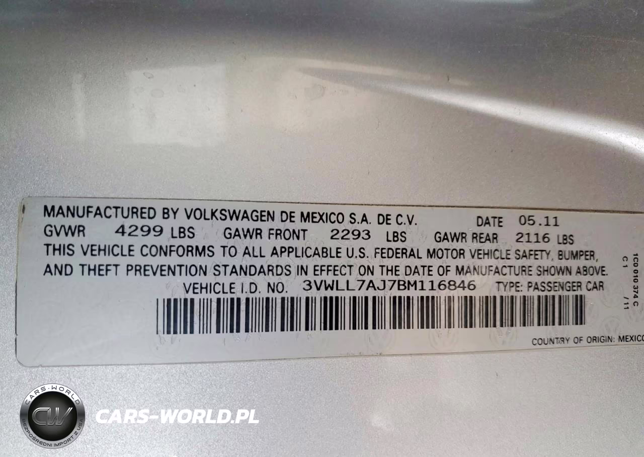 2011 Volkswagen Jetta Tdi VIN:3VWLL7AJ7BM116846 - 12