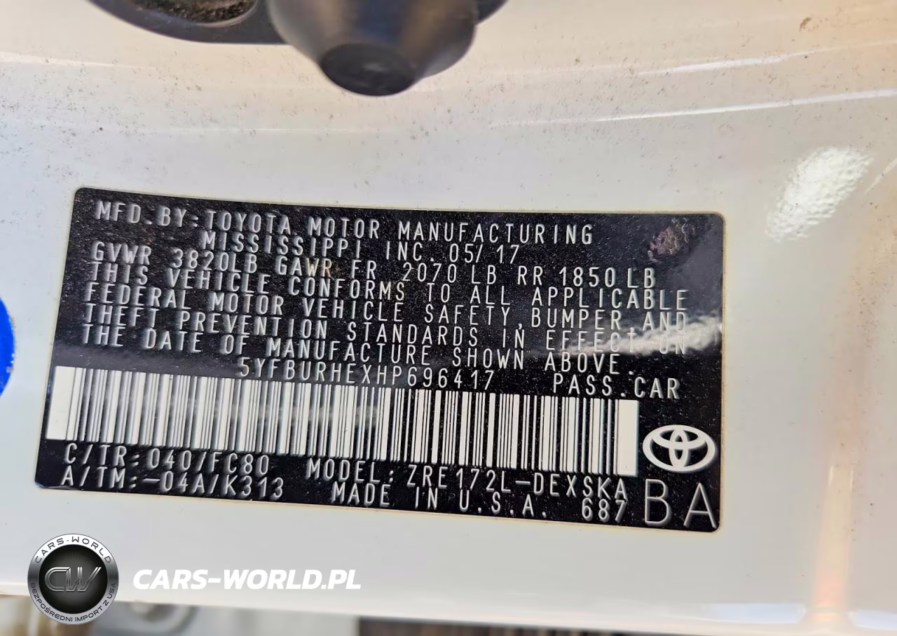 2017 Toyota Corolla Se VIN:5YFBURHEXHP696417 - 13