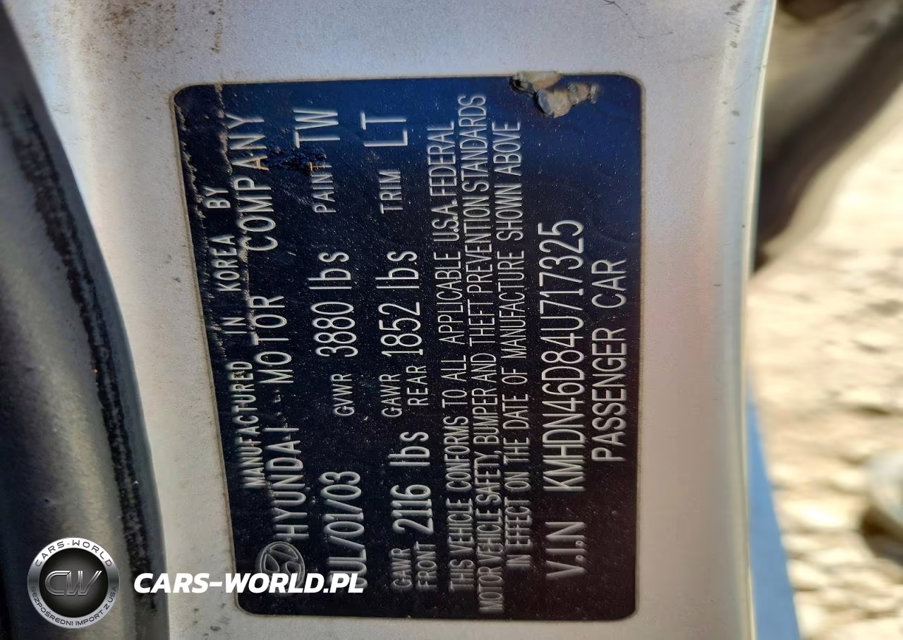 2004 Hyundai Elantra Gls VIN:KMHDN46D84U717325 - 12