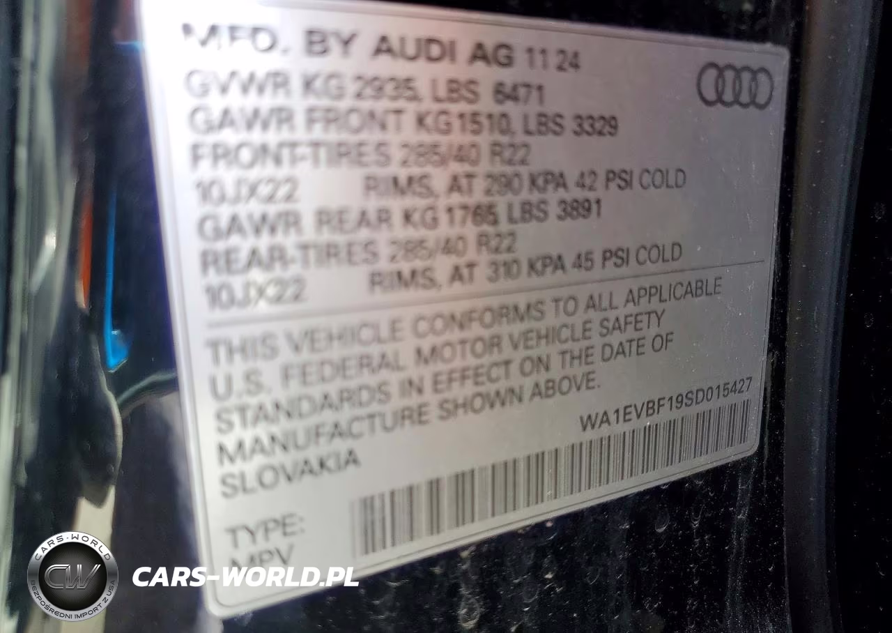 2025 Audi Q8 Premium Plus S-Line VIN:WA1EVBF19SD015427 - 13