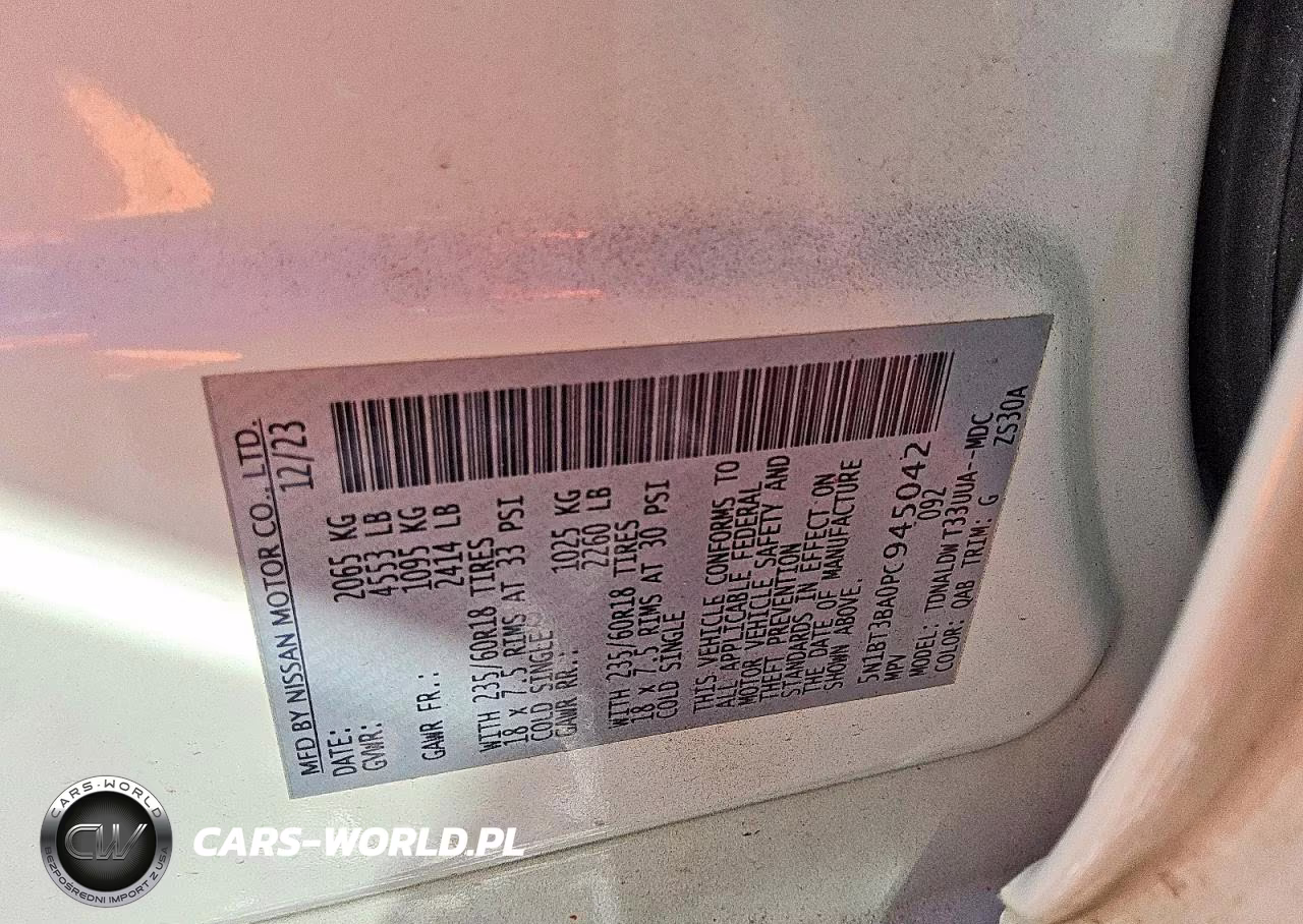 2023 Nissan Rogue Sv VIN:5N1BT3BA0PC945042 - 13