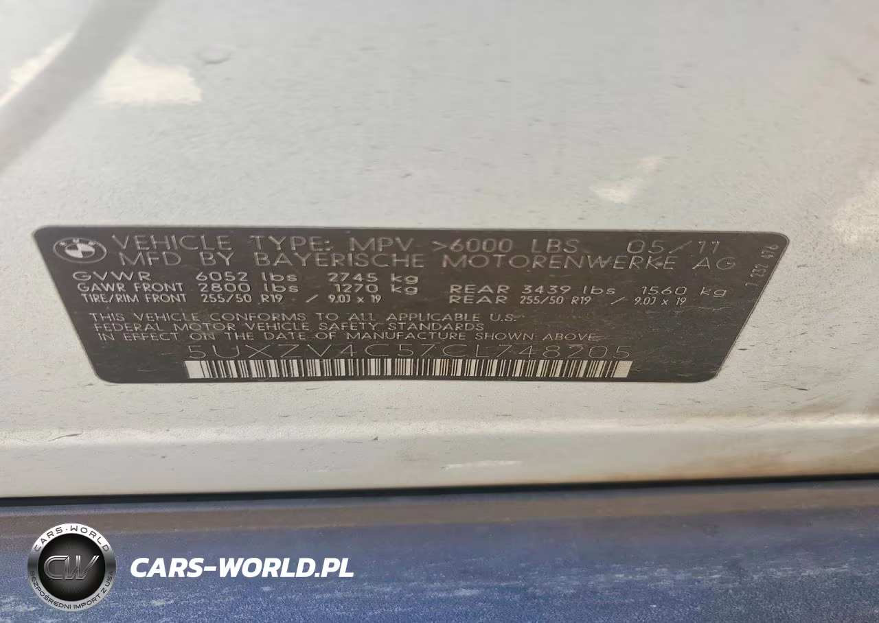2012 BMW X5 xDrive35I VIN:5UXZV4C57CL748205 - 13