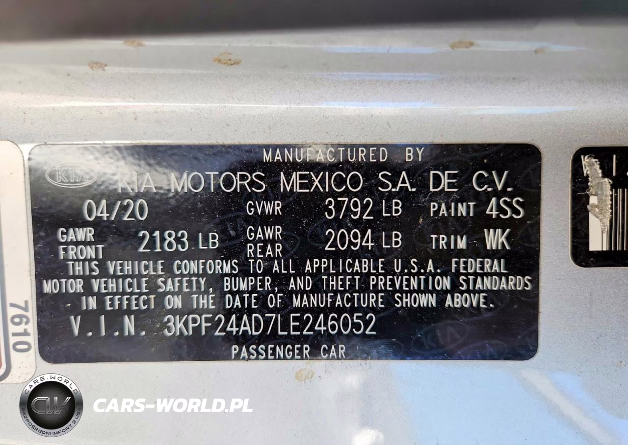 2020 Kia Forte Lxs VIN:3KPF24AD7LE246052 - 12