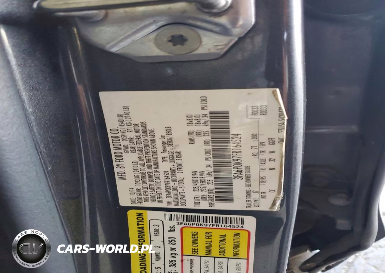 2015 Ford Fusion Titanium VIN:3FA6P0K97FR164524 - 12