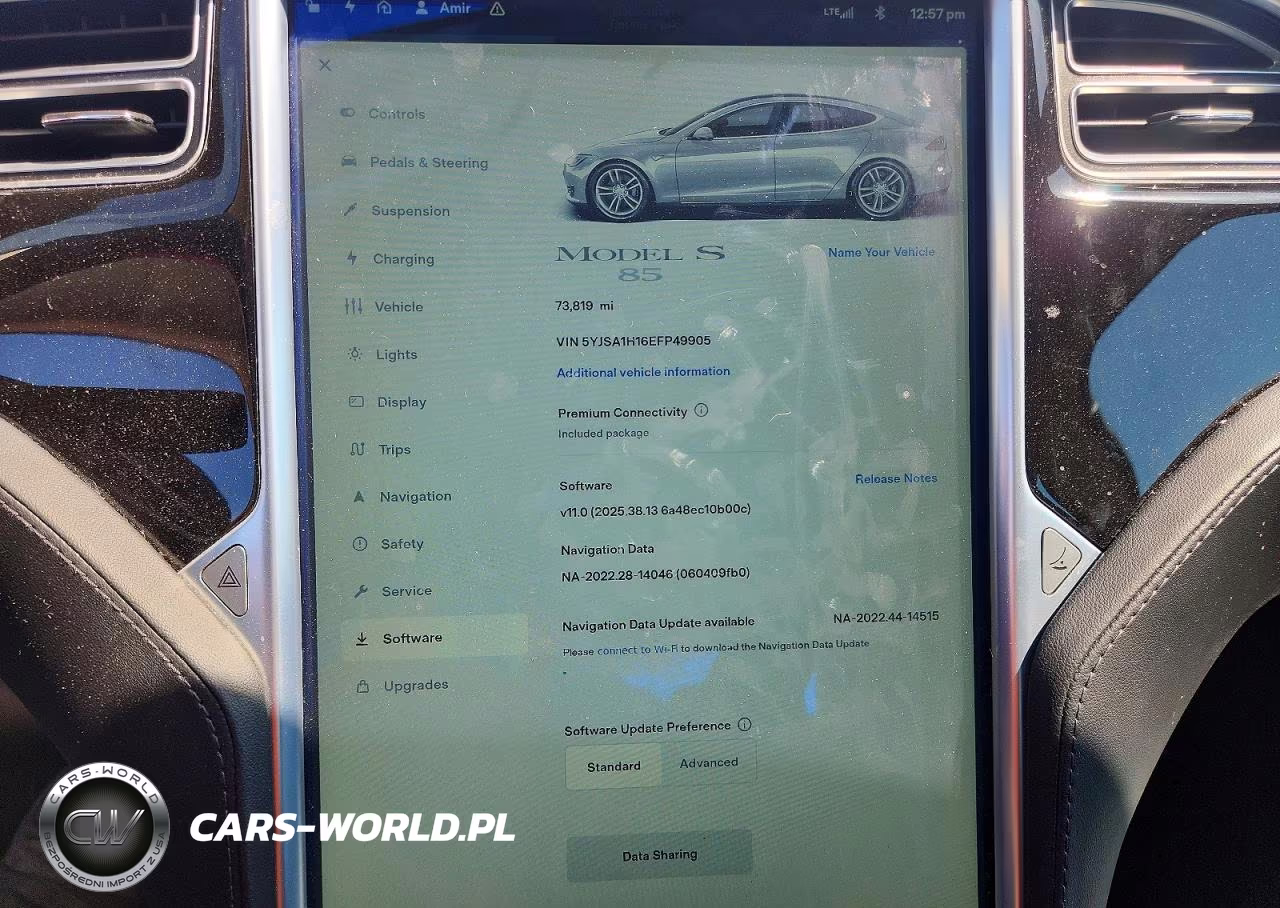 2014 Tesla Model S VIN:5YJSA1H16EFP49905 - 9