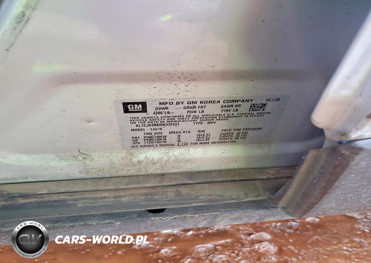 2021 Chevrolet Trax Ls VIN:KL7CJKSB6MB332441 - 12