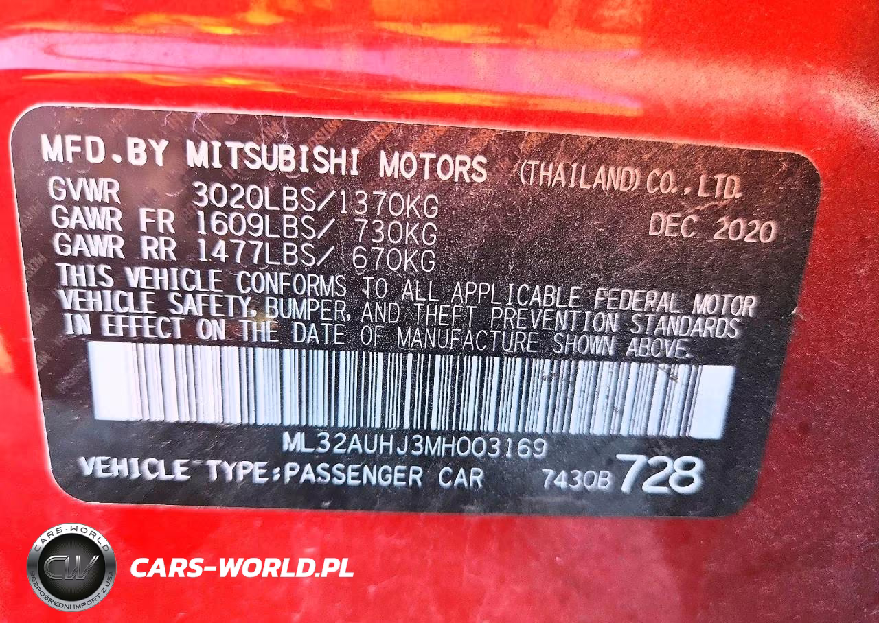 2021 Mitsubishi Mirage Es VIN:ML32AUHJ3MH003169 - 12