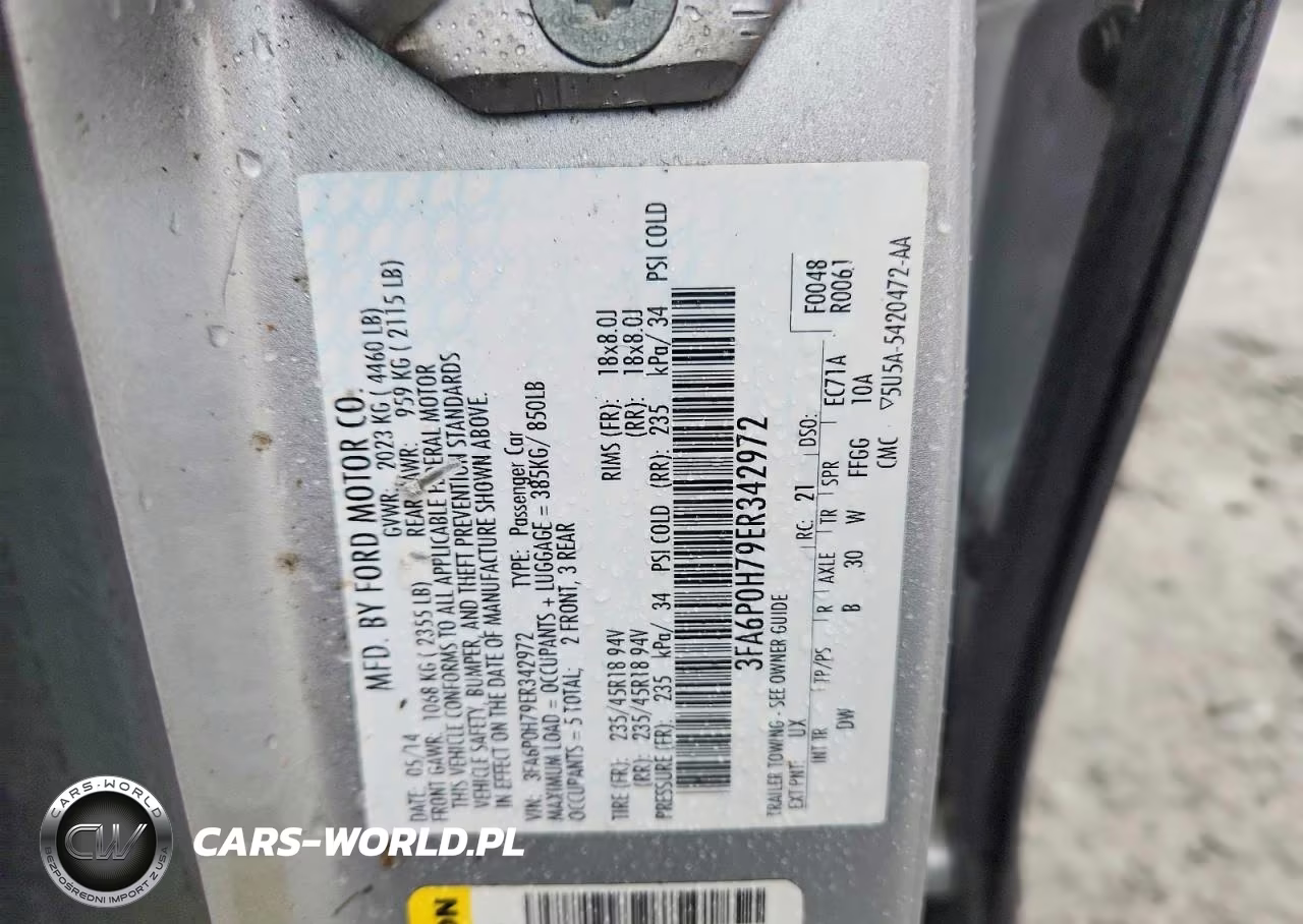 2014 Ford Fusion Se VIN:3FA6P0H79ER342972 - 12