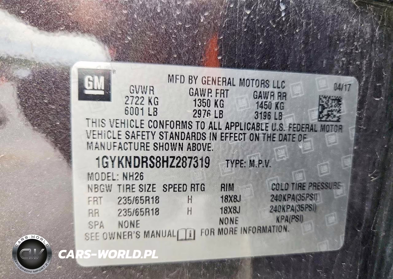 2017 Cadillac Xt5 Luxury VIN:1GYKNDRS8HZ287319 - 13