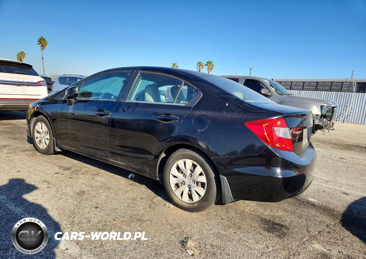 2012 Honda Civic Lx VIN:19XFB2F50CE326251 - 2