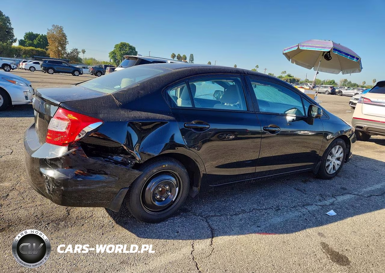 2012 Honda Civic Lx VIN:19XFB2F50CE326251 - 3