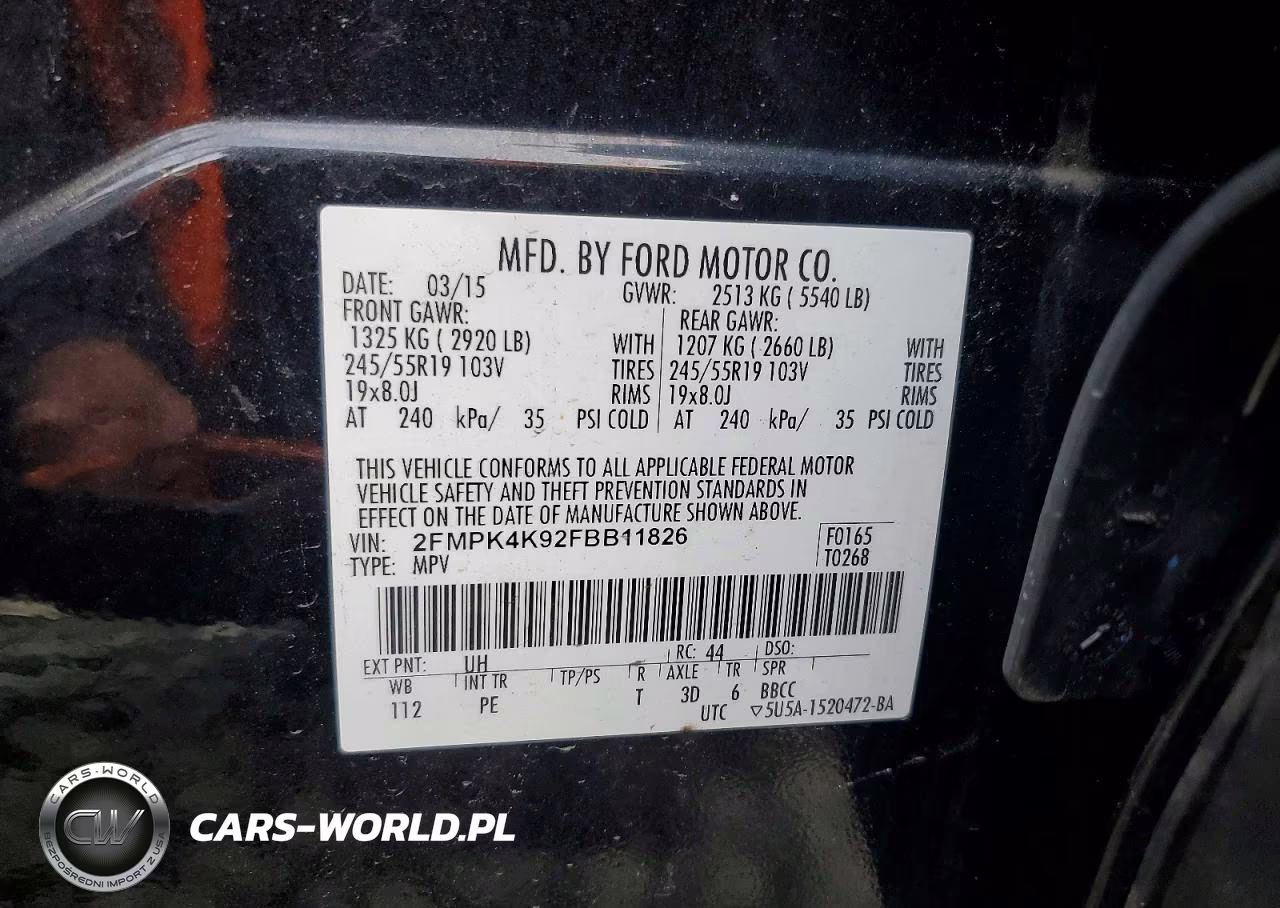 2015 Ford Edge Titanium VIN:2FMPK4K92FBB11826 - 13