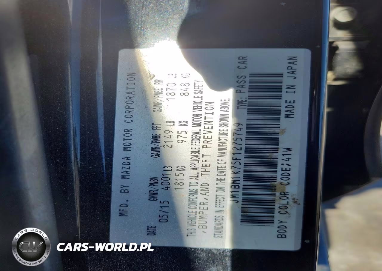 2015 Mazda 3 Sport VIN:JM1BM1K75F1275749 - 12