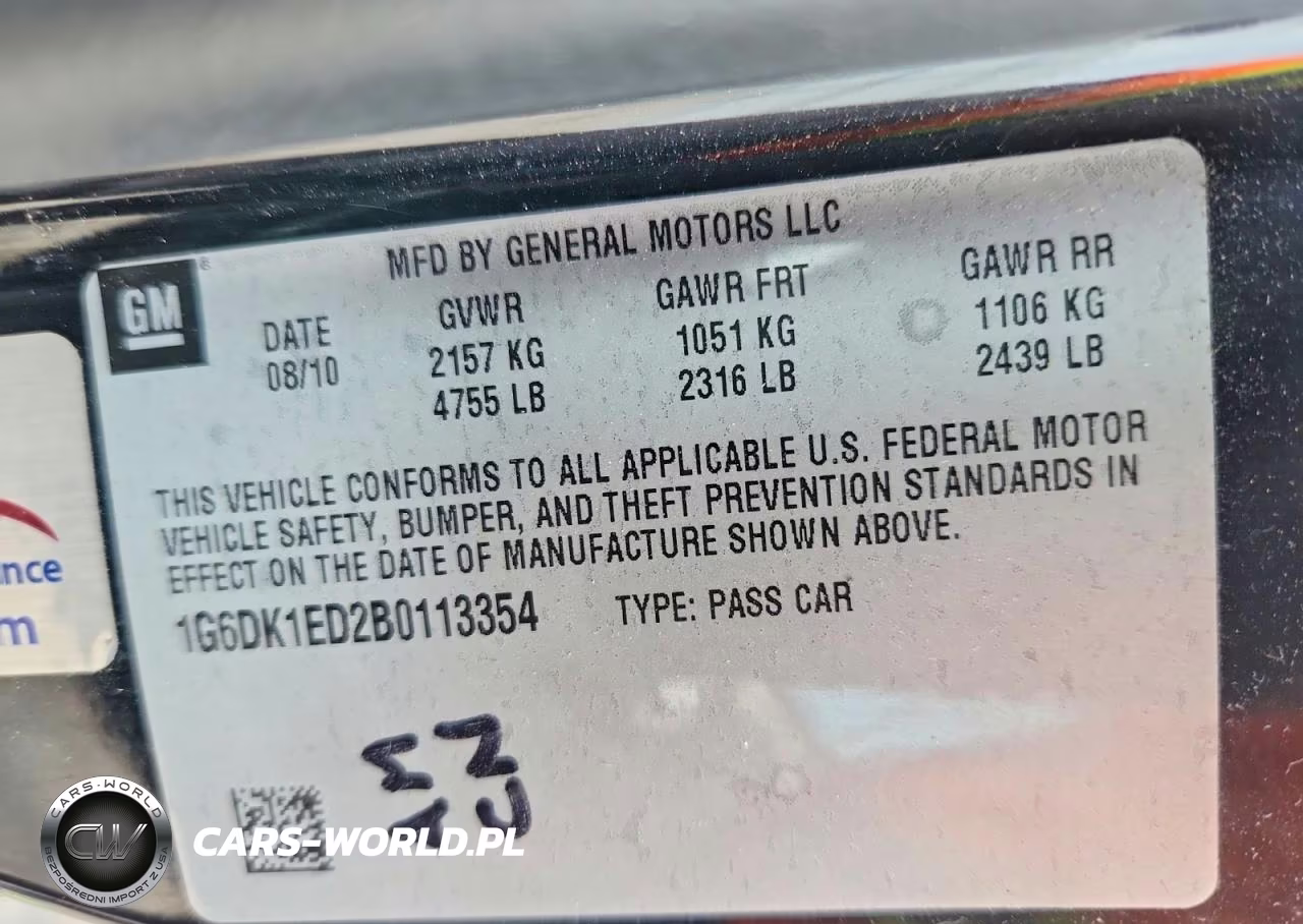 2011 Cadillac Cts Performance Collection VIN:1G6DK1ED2B0113354 - 13