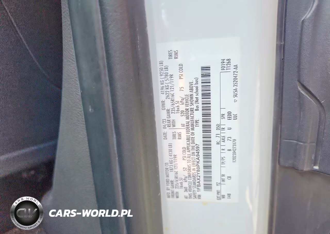 2023 Ford Transit T-350 VIN:1FBAX2Y80PKA94597 - 14