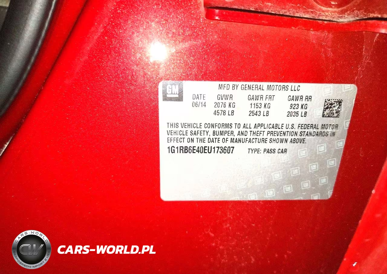 2014 Chevrolet Volt VIN:1G1RB6E40EU173607 - 12