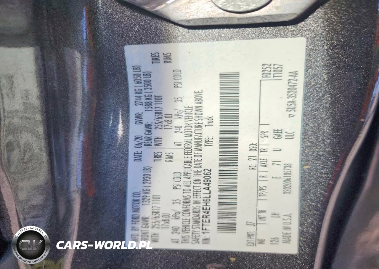 2020 Ford Ranger Xl VIN:1FTER4EH6LLA49062 - 12