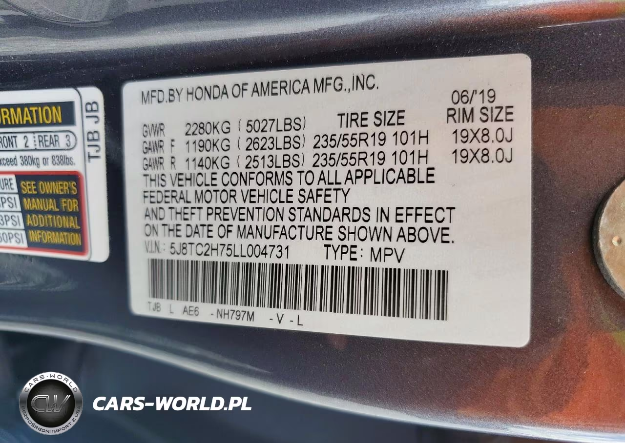 2020 Acura Rdx Advance VIN:5J8TC2H75LL004731 - 12