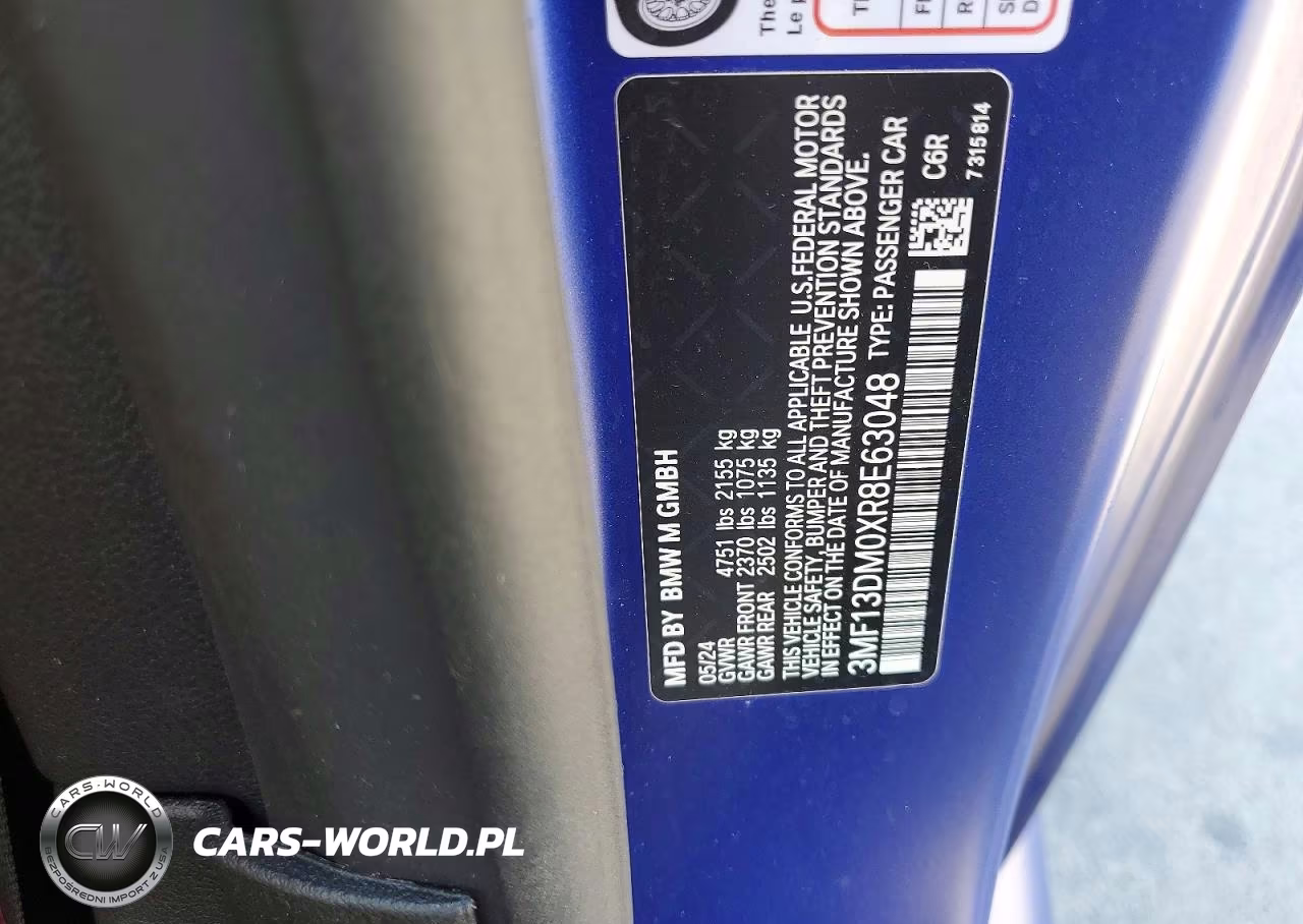 2024 BMW M2 VIN:3MF13DM0XR8E63048 - 12