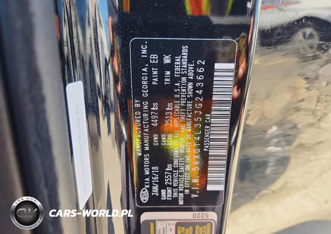 2018 Kia Optima S VIN:5XXGT4L35JG243662 - 13
