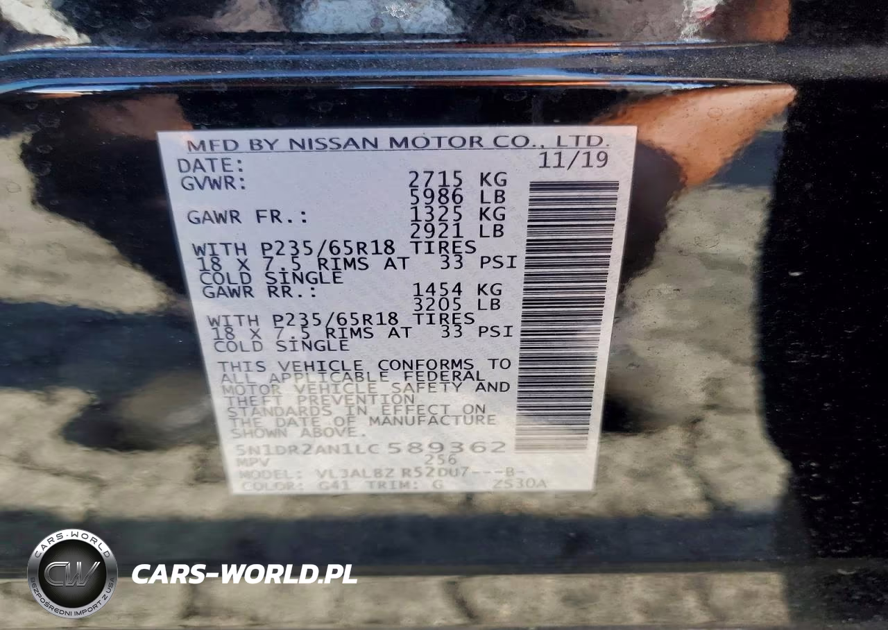 2020 Nissan Pathfinder S VIN:5N1DR2AN1LC589362 - 13