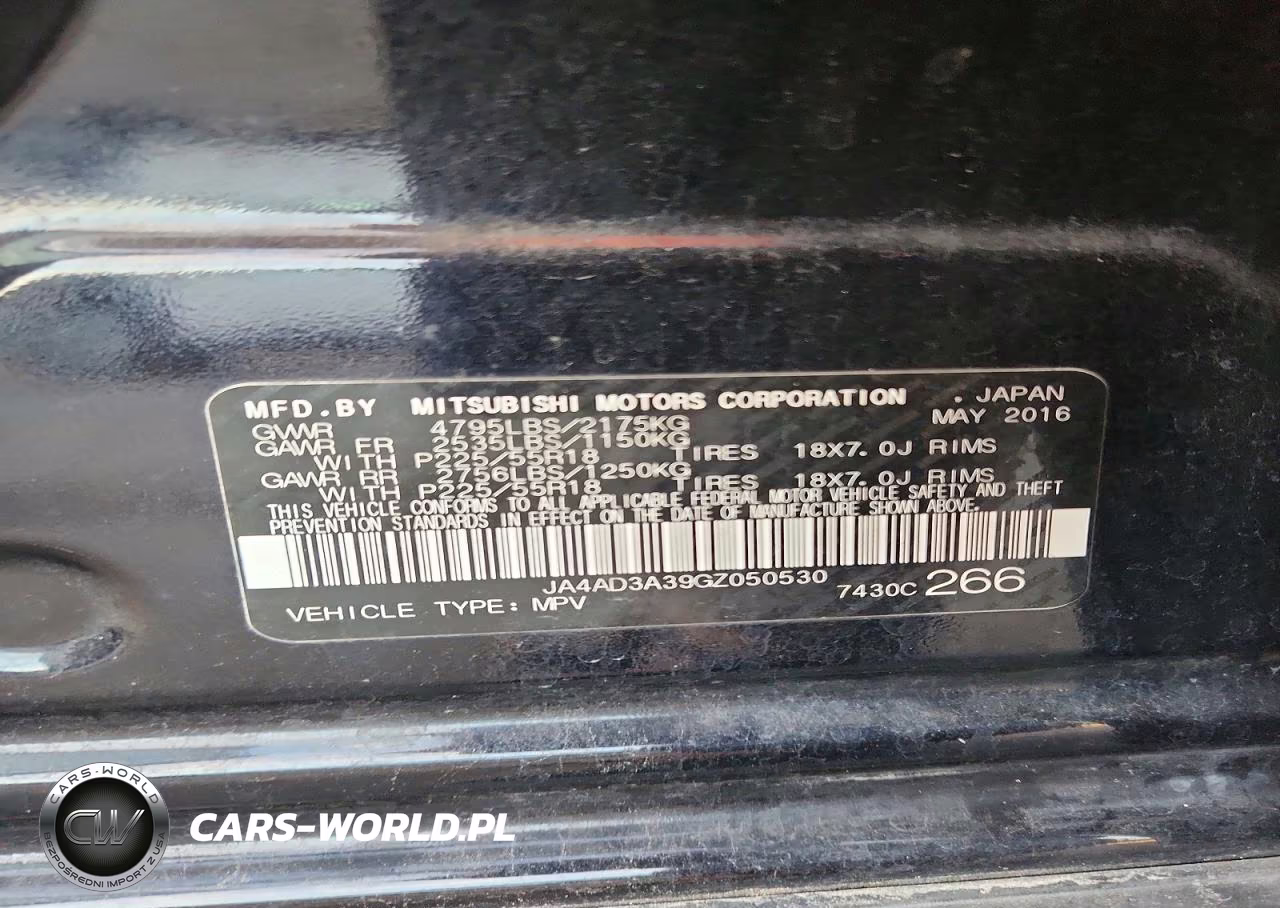 2016 Mitsubishi Outlander Se VIN:JA4AD3A39GZ050530 - 13