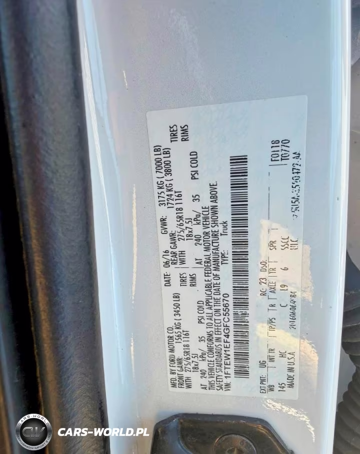 2016 Ford F150 Supercrew VIN:1FTEW1EF4GFC55670 - 10